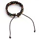 Adjustable Braided Cowhide Leather Cord Bracelets BJEW-F173-10A-2
