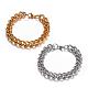 304 Stainless Steel Curb Chain Bracelets BJEW-G511-08-1