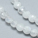 Brins de perles de pierre de lune arc-en-ciel naturel G-D0003-A49-3