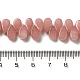 Brins de perles de quartz synthétiques fraise G-B064-B51-5