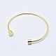 Eco-Friendly 316 Surgical Stainless Steel Cuff Bangle Making STAS-I078-02G-NR-1