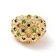 Красочное кольцо-манжета с куполом из кубического циркония RJEW-G270-05G-2