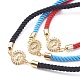 Bracelets coulissants en corde de nylon BJEW-JB06031-5