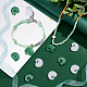 Colgantes de vidrio de imitación de jade pandahall elite 60pcs 2 colores GLAA-PH0001-96-2