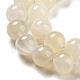 Natürlichen weißen Mondstein Perlen Stränge G-F306-05AB-8mm-01-3