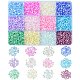 12300 pièces 12 couleurs perles de clairon rondes en verre imitation oeil de chat GLAA-CJ0002-18-1