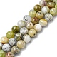 Chapelets de perles en opale vert naturel G-C029-02A-1