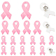 Nbeads 20 juegos 3 tamaños pin de esmalte de cinta de concientización sobre el cáncer de mama JEWB-NB0001-19-1