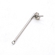 304 Stainless Steel Stud Earring Finding STAS-N090-JA713-1-3