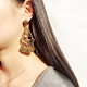 Boucles d'oreilles de lustre en alliage EJEW-N0020-184-5