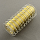 ジュエリー製作用丸銅線  ゴールドカラー  0.3mm  約32.8フィート（10m）/ロール  10のロール/グループ CWIR-R003-0.3mm-01-1