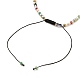 Verstellbarer Nylonfaden geflochtene Perlen Armbänder BJEW-JB05585-3