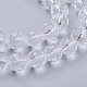 Chapelets de perles en verre transparent GLAA-R095-10mm-15-3