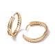 Серьги-кольца из латуни с кубическим цирконием для женщин EJEW-M238-07KCG-2