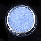 ガラスシリンダービーズ  シードビーズ  透明色  丸い穴  コーンフラワーブルー  1.5~2x1~2mm  穴：0.8mm  約8000個/袋  約85~95 G /袋 SEED-Q036-01A-H04-2