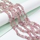Madagascar rosa naturale perle di quarzo fili X-G-O187-01-3