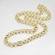Aluminum Twisted Chain Necklaces NJEW-J023-17-1
