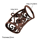 Bricolage pendentif écharpe cintres de style tibétain TIBE-30073-R-NR-2