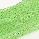 Faceted Bicone Glass Beads Strands X-EGLA-P017-4mm-01