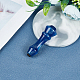 天然水晶ハンドル  ワックスシーリングスタンプ用  結婚式の招待状を作る  ミディアムブルー  7.8x2.45cm DIY-WH0224-87E-3