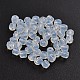 Faceted Round Opalite Glass Beads GLAA-J085-D01-2