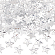 Olycraft 100 個星形ラインストーンに縫い付ける 14x13 ミリメートル透明アクリルラインストーン 2 穴ファセットアクリルラインストーン、フラットメッキバックスターラインストーン服ジュエリー作成 DIY 工芸品 GACR-OC0001-02-1