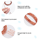 Red Copper Craft Wire CWIR-WH0017-02B-4