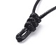 Verstellbare koreanische Halskette aus gewachstem Polyester AJEW-JB00510-01-2
