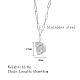 Halsketten mit Anhänger in Mädchenform aus Edelstahl WT7593-2-3