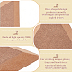 MDFウッドボード  セラミック粘土乾燥ボード  セラミック作成ツール  三角形  淡い茶色  12.5x14.5x1.5cm FIND-WH0110-664J-4