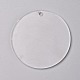Pendentifs en acrylique blanc transparent TACR-WH0002-09C-1
