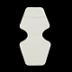 厚紙のネックレス＆ブレスレットディスプレイカード  ホワイト  100x48x0.5mm CDIS-R030-01-1