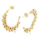 Brass Stud Earrings for Women EJEW-N011-95-1