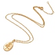 925 подвесные стерлингового серебра ожерелья NJEW-H209-10G-2