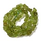 Fili di perle di quarzo oliva naturale grezzo grezzo G-I283-G07-02-3