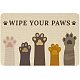 SUPERFINDINGS 40x60cm Home Door Mat with Non Slip Rubber Backing Cat Paw Ultra Absorb Mud Easy Clean Doormat for Outdoor Indoor Garage Entrance AJEW-WH0142-017-1