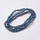 Electroplate Glass Beads Strands EGLA-F124-FR-B01-2