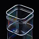 ポリスチレンプラスチックビーズ貯蔵容器  正方形  透明  5.55x5.55x4.8cm CON-N011-037-1
