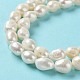 Fili di perle di perle d'acqua dolce coltivate naturali PEAR-Z002-02-4