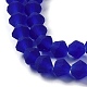 Imitez des brins de perles de verre dépoli en cristal autrichien GLAA-F029-TM4mm-B06-3