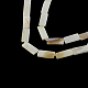 Rectangle Natural Sea Shell Beads Strands SSHEL-F290-14-1