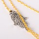 Trendy Brass Tiered Necklaces NJEW-JN00881-01-4