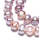 Hebras de perlas de agua dulce cultivadas naturales PEAR-N013-06T-5