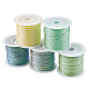 PandaHall Elite 5 Rolls 5 Colors 6-Ply Polyester Thread OCOR-PH0002-10-1