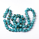 Spray Painted Glass Round Beads Strands X-DGLA-R010-12mm-2-3