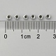 Chapado abalorios de plástico redondos de acrílico PACR-L003-3mm-S-4