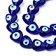 Handmade Evil Eye Lampwork Beads Strands LAMP-N029-010D-3