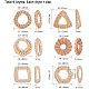 Handmade Reed Cane/Rattan Woven Linking Rings WOVE-PH0001-11-2