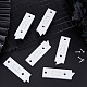GORGECRAFT 4 Pairs Tilt Latch Replacement Window Parts and Hardware Locks Plastic Construction Snap-in 2 Hole Center Spacing Sliding Lock Replacement with 16Pcs Iron Screws for Home Windows KY-GF0001-26B-5