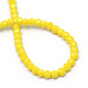Opaque Solid Glass Bead Strands GLAA-R166-2mm-02F-3